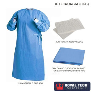 KIT CIRURGIA SMS 40G (01) VETERINÁRIO (G) 1UN (RTI)