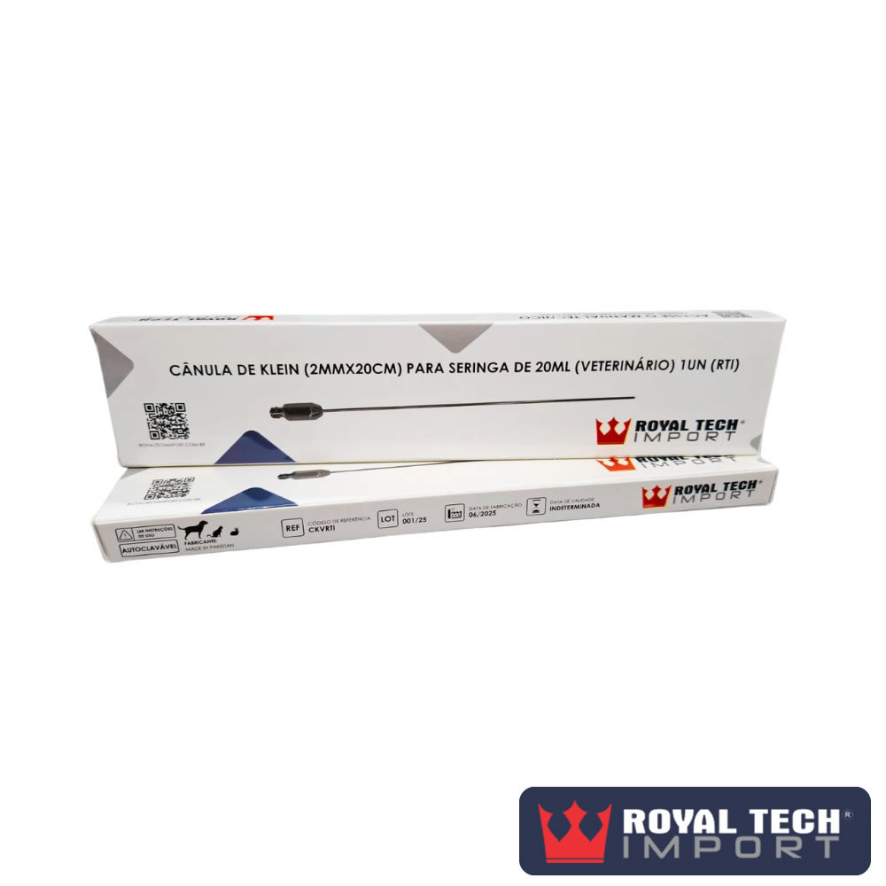 CANULA DE KLEIN (2MMX20CM) PARA SERINGA DE 20ML (VETERINARIO) 1UN (RTI)