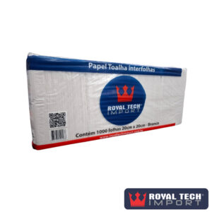 PAPEL INTERFOLHAS EXTRA LUXO (1000UN) 100% CELULOSE (20X20CM) 1PCT (RTI)